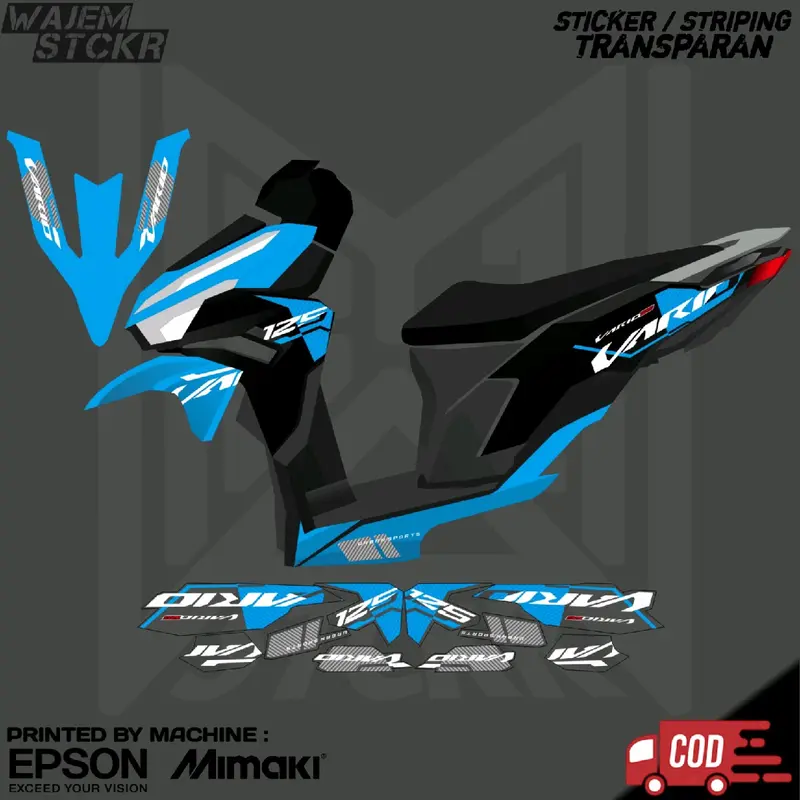 STRIPING TRANSPARAN VARIO 125 NEW 2023 GEN 2 CUSTOM MALAYSIA 7