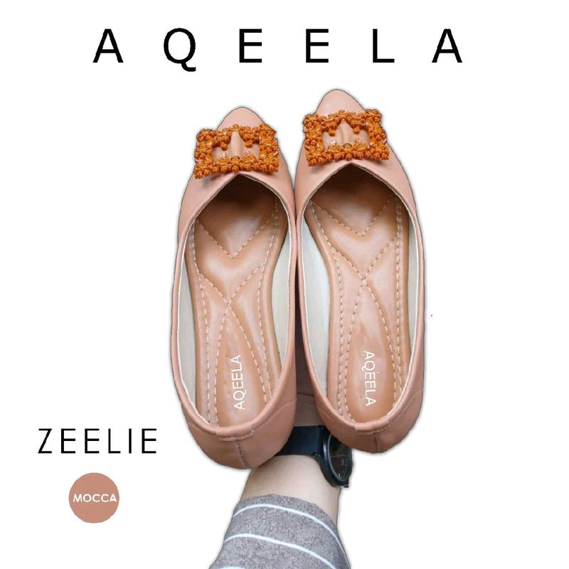 AQEELA ZEELIE - Flatshoes wanita simple kekinian bostanten flat Slip Resistant elegan 2