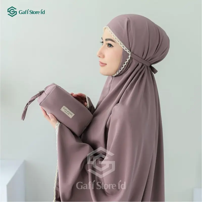 Mukena Dewasa Traveling 2 in 1 Pouch Babysilk Terbaru 0