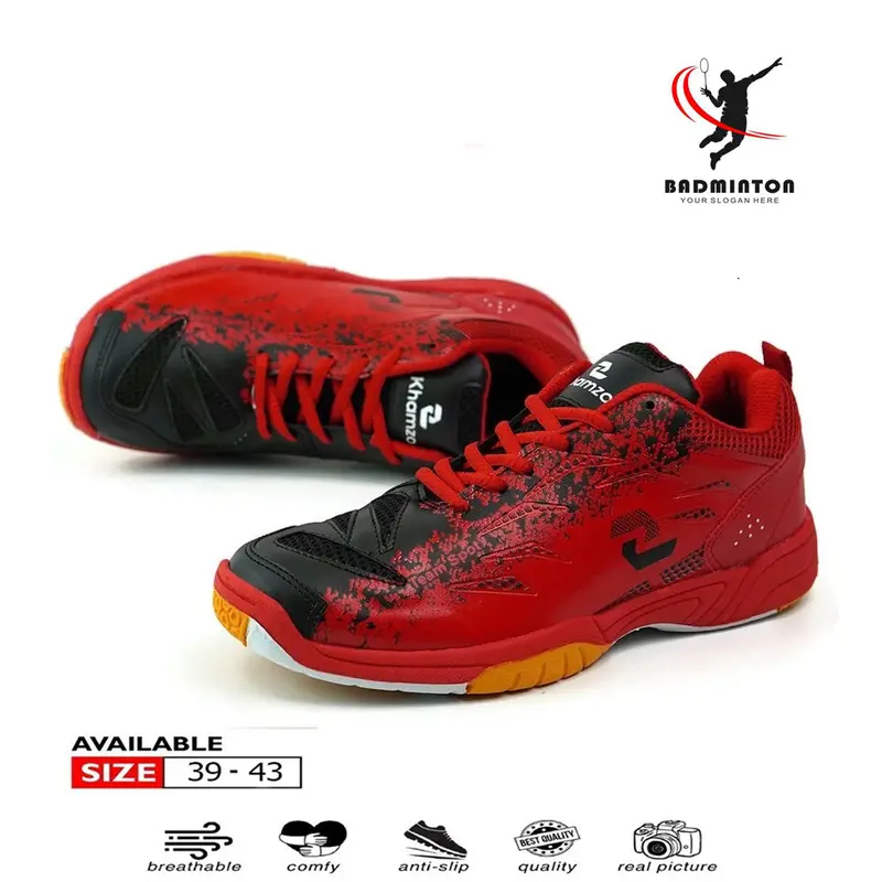 Sepatu Badminton Kamzo Original D14 Sepatu Bulutangkis Pria 6