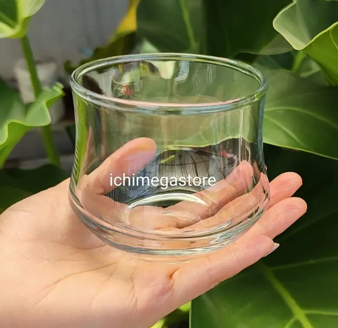 ICHIMEGASTORE Gelas Wine Anggur Bulat Dessert Glass TC Luxury Bubble Ball 325 ml Mug Kaca Matcha Latte