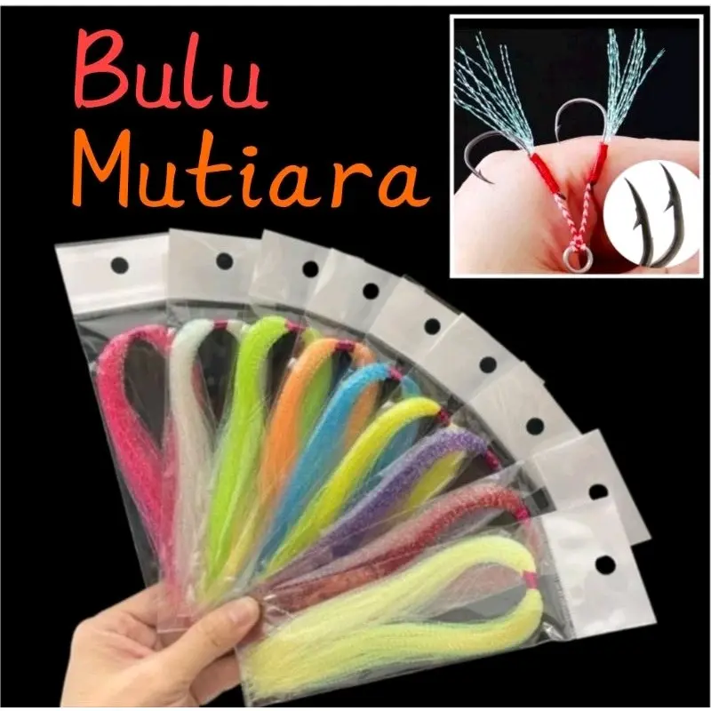 Bulu Mutiara | Bulu Mutiara Umpan Pancing | Bulu Mutiara Eurora | Bulu Mutiara BEE | bulu mutiara stella | Benang Assist hook | Bulu Mutiara Kenzi | Rintak Sabiki dan Assist hook | Rintak Sabiki Kenzi | Umpan Sabiki | Umpan Viral | COD