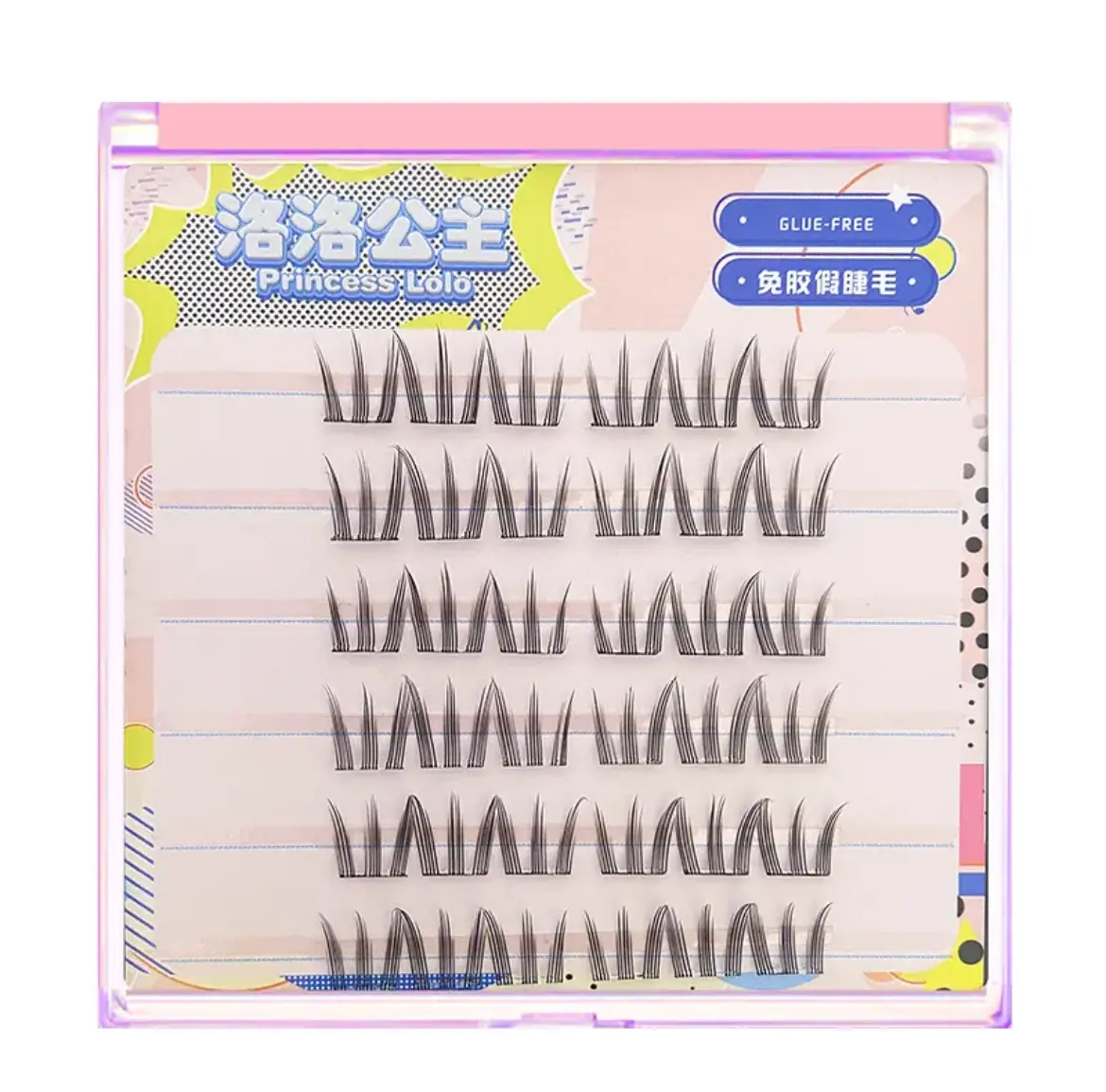 Self-adhesive glue-free false eyelashes segmented free natural false eyelashes cosmetic eyelash extension single eyelashes self-adhesive natural