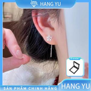 Khuyên Tai Bông Tuyết Độc Đáo Nữ Tinh Tế Sang Trọng, Dễ Phối Đồ, Đeo Đi Học Đi Chơi, Phụ Kiện Thời Trang Mùa Đông, Quà Tặng Lễ Giáng Sinh Kèm Hộp Quà, Hot Trend 2025 HANG YU