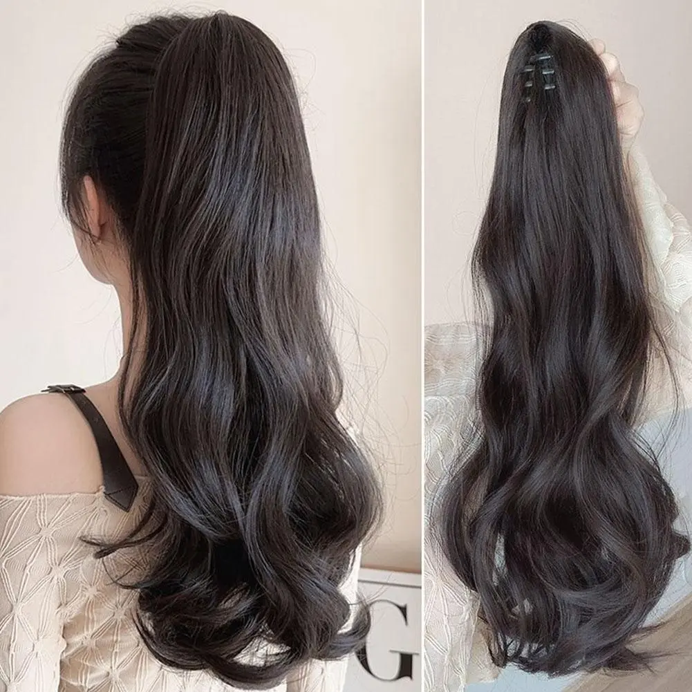 Tóc Giả Xoăn Dài Cho Nữ, Kẹp Tóc Càng Cua, Tóc Đuôi Ngựa, Tóc Nối Thời Trang
