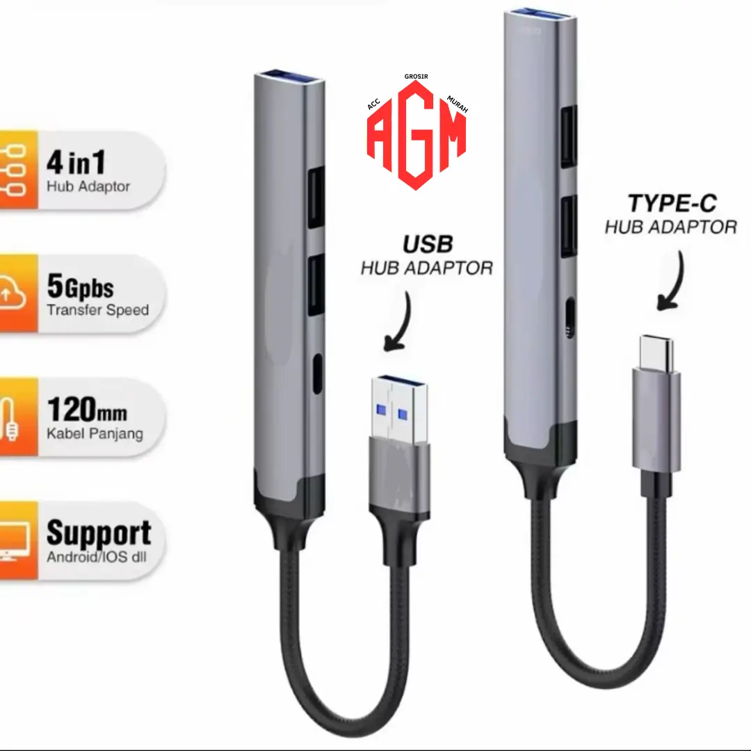 USB Hub Type C High Speed OTG Eastwin Hub USB OTG Type C - Desain Portabel, Anti-Sidik Jari, Kompatibilitas Luas