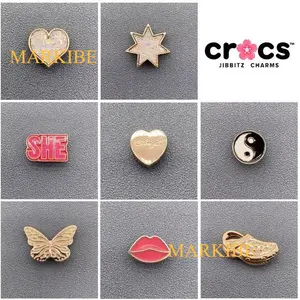 Jibbitz 633 Pin Sandal Bros Metal Snow Sabit Hiasan Sendal Sepatu Lubang Flat Charm MARKIBE