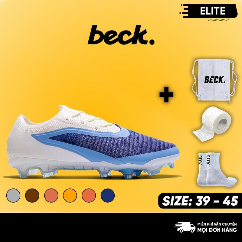 Giày Bóng Đá Phantom 6 Elite Cổ Lửng HQ, Beck, Đế Đinh FG, Bám Sân, Các Màu Sắc, Sân Cỏ Tự Nhiên