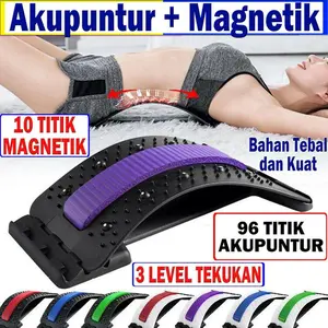 Alat Bantuan Postur Tubuh Papan Lumbar Adjustable dengan 10 Titik Magnetik & 96 Titik Akupuntur Bantu Tegakkan Punggung & Kurangi Nyeri