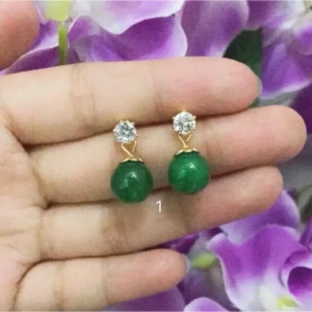 promo Anting giok wanita impor model terbaru dan terlaris