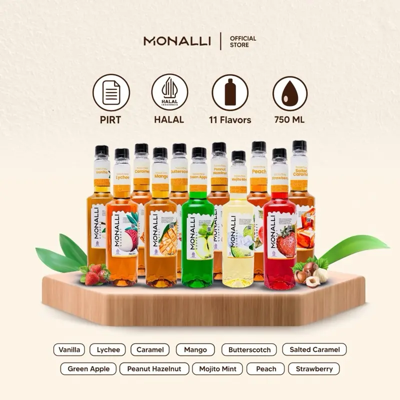 Monalli Syrup - 750 mL Caramel / Sirup Karamel / Sirup Kopi / Sirup Minuman Rasa 4