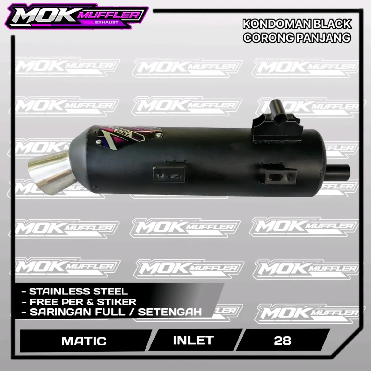 Silincer Knalpot Kondoman Corong Aerox Nmax Vario Pcx Adv Mio Beat Scoopy All Matic