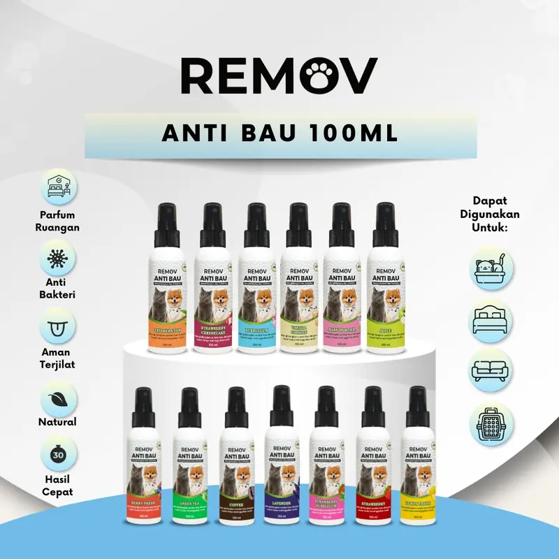 REMOV Spray Anti bau 100ml Aman terjilat hewan 0