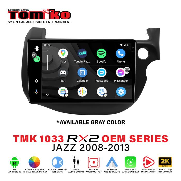 Gambar Tomiko Head Unit Android TMK 1033 RX2 OEM Series for Jazz 2010 - Non Cam 360 dari Tomiko Car Multimedia Kota Tangerang Tokopedia