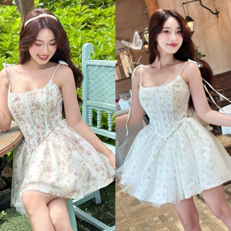 H4- HÀNG CÓ SẴN Váy Hoa Hậu HOA TRÀ-HOA XANH MỚI Phối Lưới Bi Gọng Định Hình Xiết Eo Hoa Hồng Nền Đen Tùng Xoè 4 Lớp Có Mút Form Cao Cấp Dự Tiệc -HoangThuyMinh97