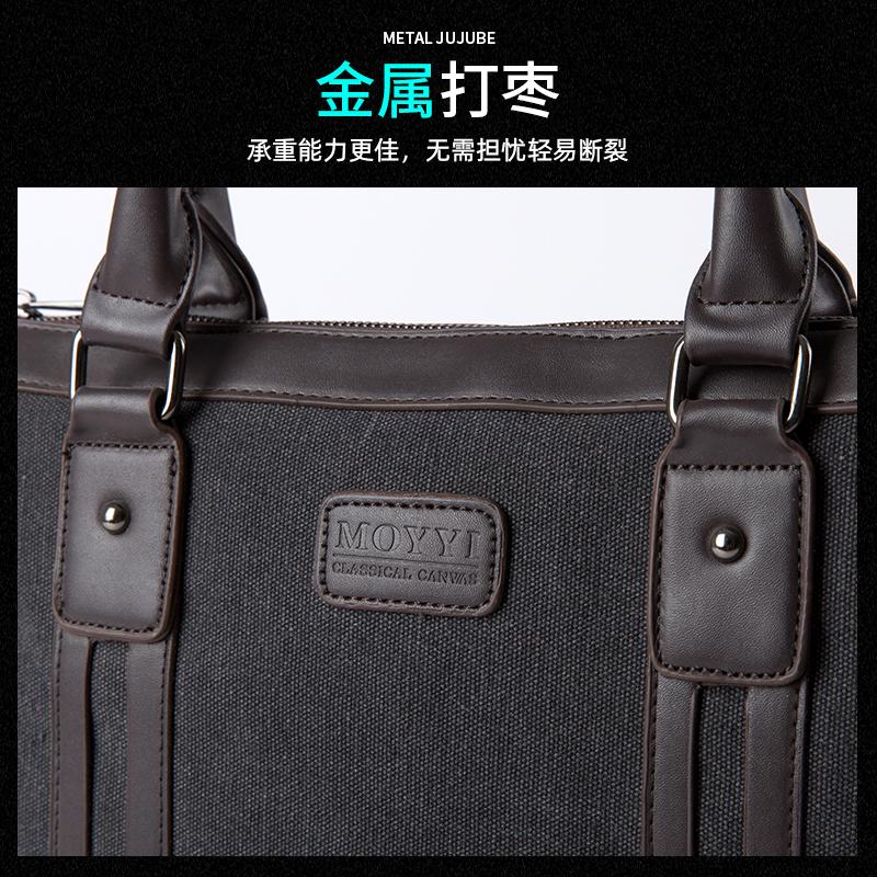 Product Introduction of Multi-function Canvas Men Bag Fashion Shoulder Bag for Men Business Casual Crossbody Messenger Bag Briefcase Travel Bags 27