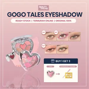 [READY ORI] Gogo Tales Eyeshadow Lip Jelly Blush Pigmented Natural Mudah Dibaur  Tahan Lama GT79