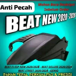 Spakbor Slebor Kolong Hugger Belakang Beat LED Deluxe Genio Scoopy New 2020 - 2026 Beat New 3 Lubang Baut
