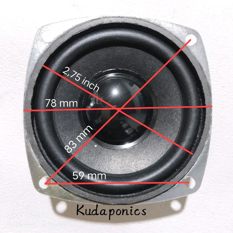 Speaker 2.75 inch 3 ohm 5 watt Fullrange 2