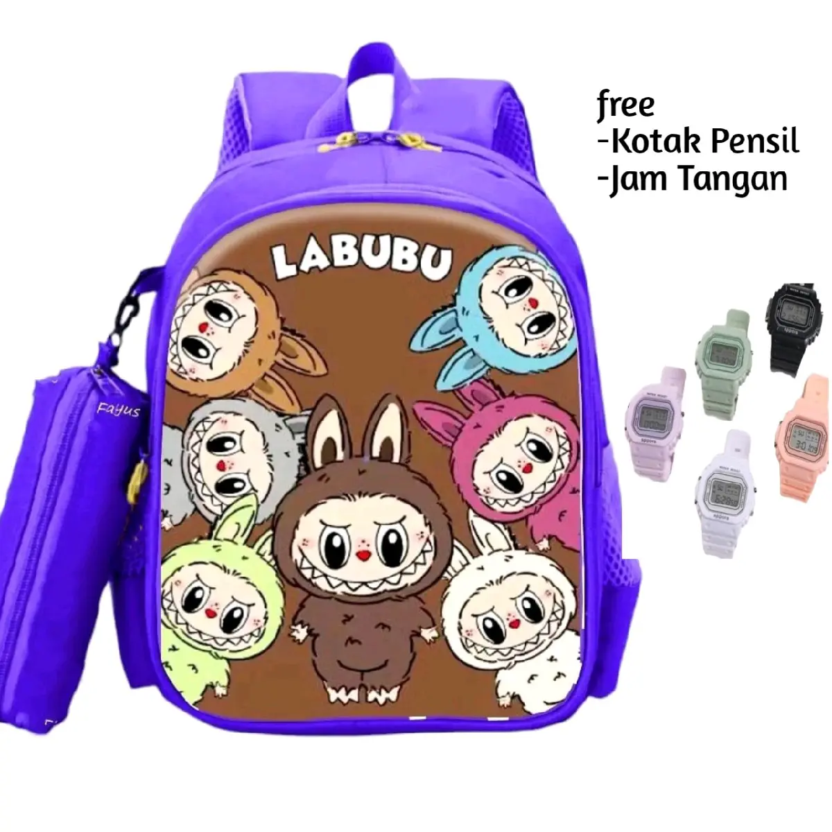 Tas Ransel Anak LABUBU Tas Ransel Anak Sekolah PAUD Atau TK