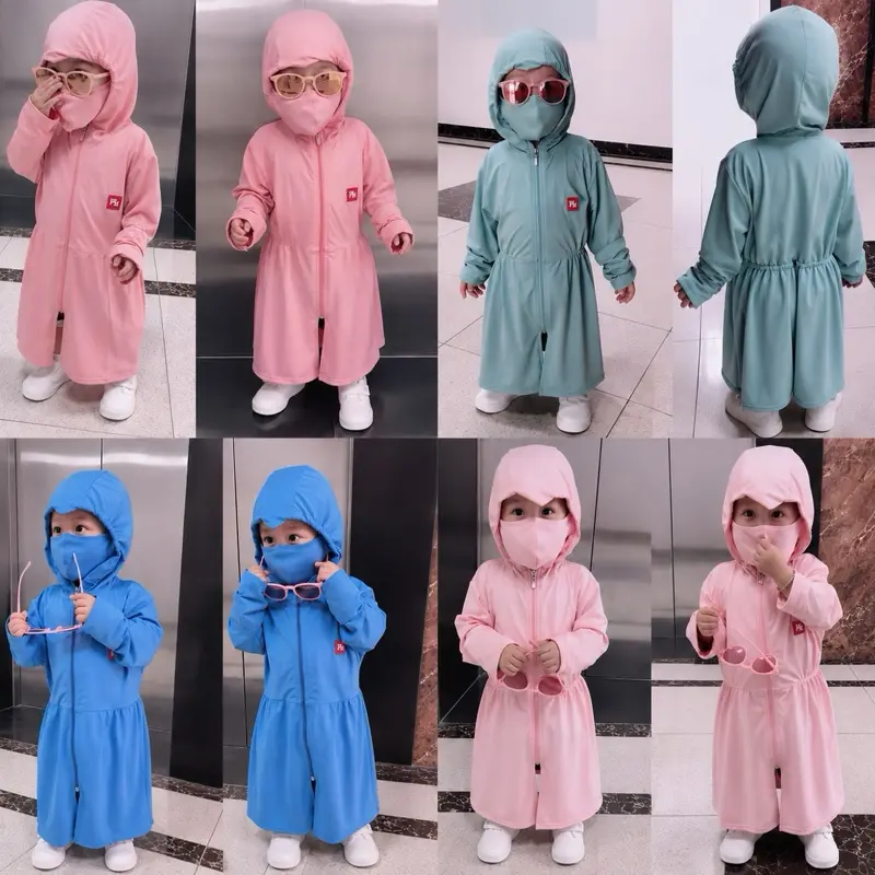 Áo chống nắng cho bé , áo chống nắng toàn thân cho bé gái, bé trai - size từ 8-32kg