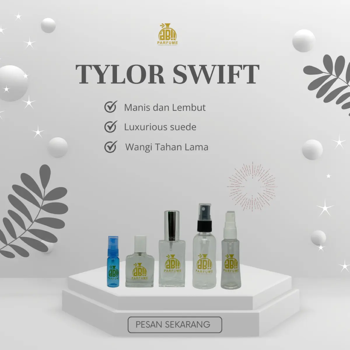 Bibit parfum refill murah Tylor Swift pria dan wanita botol 20ml 30ml 40ml 50ml 60ml Perfume Pewangi Terwangi