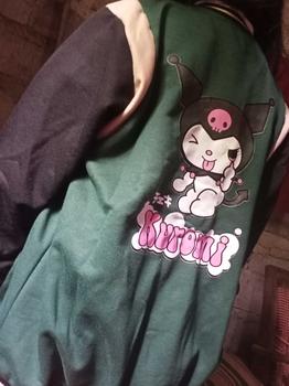 Product Review of Jaket Anak Perempuan KUROMI Varsity Model dengan Kancing Pengencang, Cocok untuk Musim Semua - 2-12 Tahun - Fashion, Pakaian from E**i S**7 1