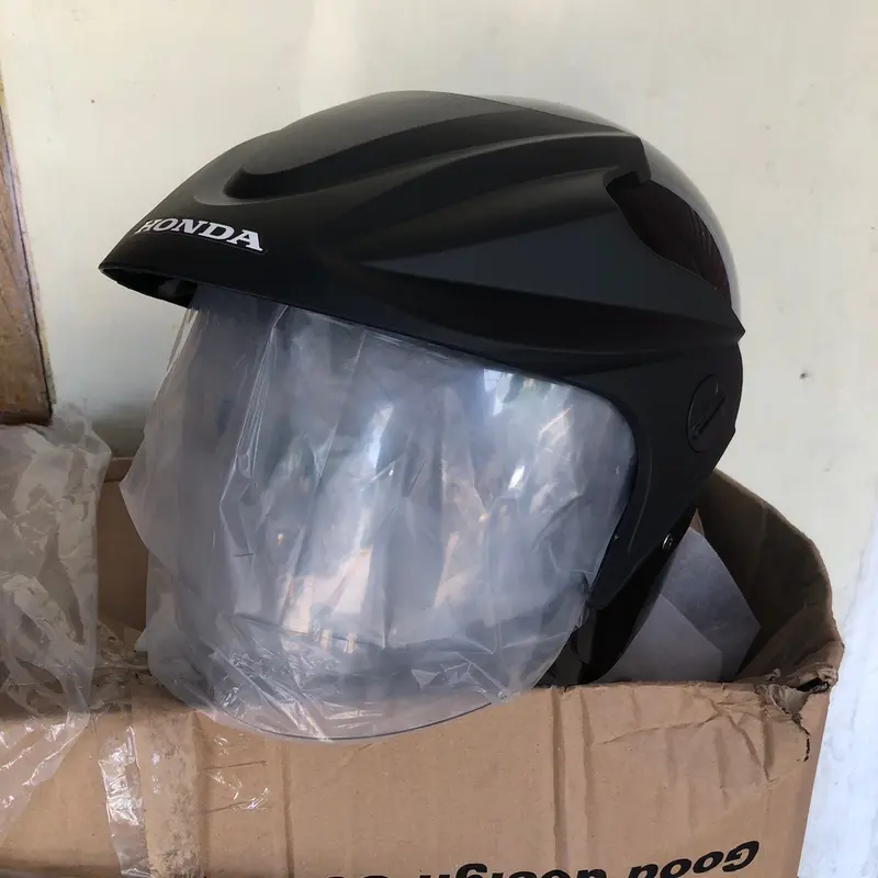 Helm Honda HMJ Original ￼Helmet Assy Half Face Hitam Honda Vario 150 eSP K59J 86100H04FA0 Motor Motorcycle 7