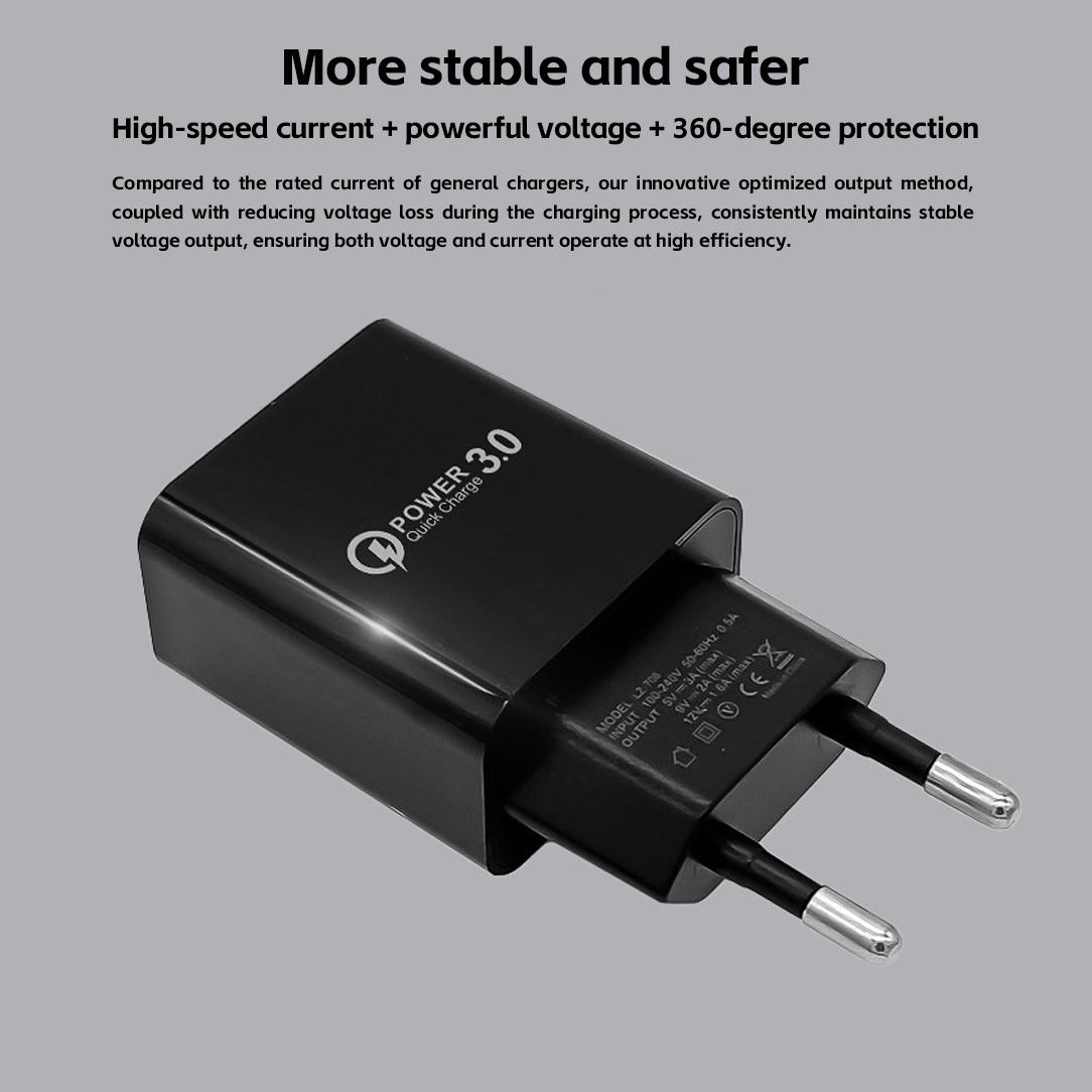 Reabol 5V 3A Fast Charger USB Charger Quick Charge 3.0 Phone Charger for iPhone Samsung EU Plug