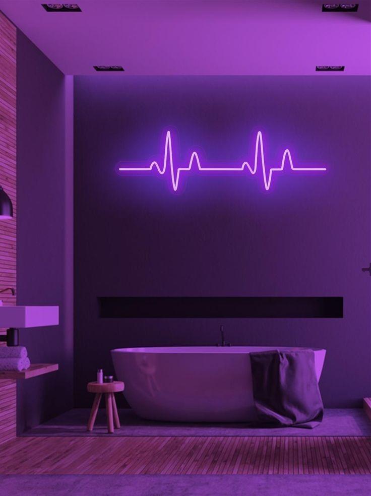 Product Introduction of COD Lampu hias kamar Led Neon Flex 220V 1 2 3 4 5M sudah+soket Lampu Detak Jantung Variasi Kamar Pelapon Aesthetic 4