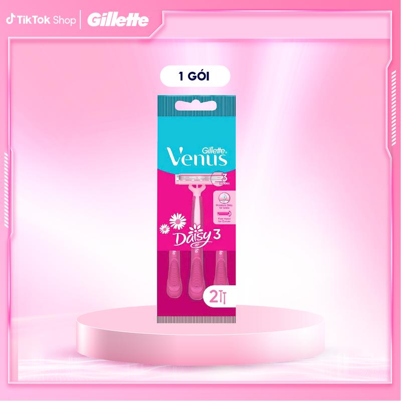 Dao cạo Nữ GILLETTE Venus Daisy 3 Vỉ 2 Cây