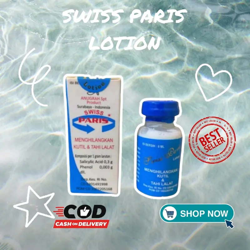 SWISS PARIS LOTION Asli Penghilang Kutil dan Tahi Lalat ORIGINAL BPOM / Obat Penghilang Kutil / Obat Penghilang Tahi Lalat / Penghilang Tai Lalat 1