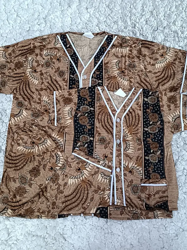 BAJU TIDUR PIYAMA BAGANSIAPIAPI COUPLE MOTIF NAVY/MERAH/MIX/BATIK Katun 7