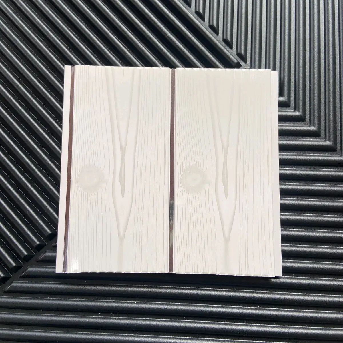 plafon pvc putih motif serat kayu glossy S612 NS (PERLEMBAR)