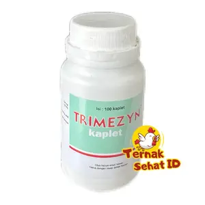 Trimezyn Kaplet isi 100 Medion Obat Hewan Mengobati Infeksi Saluran Pernapasan Batuk Pilek Radang Paru-paru