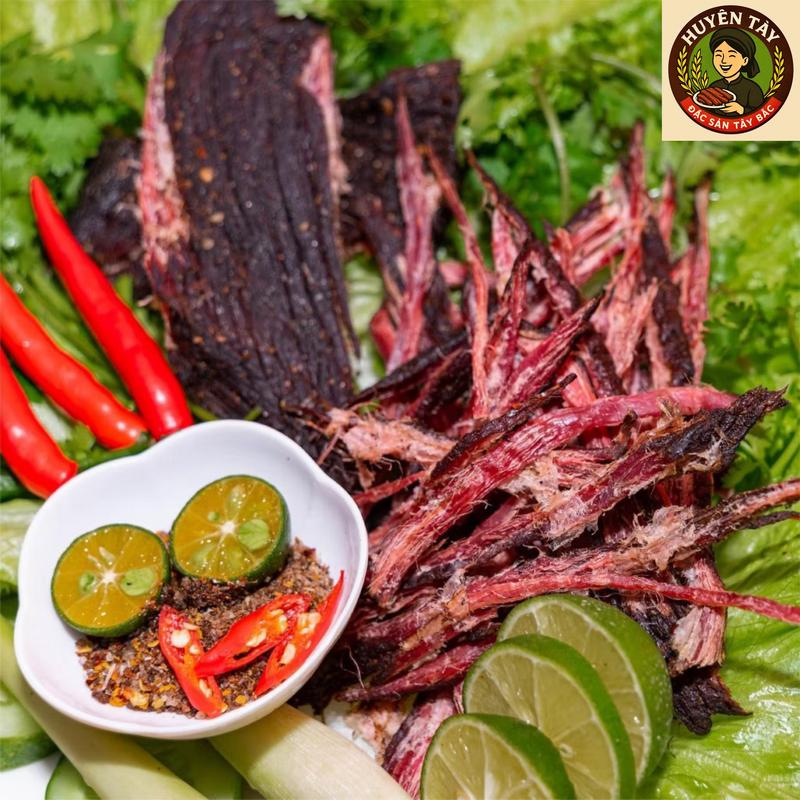  Combo Trải Nghiệm 200G Trâu - 200G Lợn Gác Bếp - Mang Chuẩn Hương Vị Tây Bắc- Tặng Kèm 1 lọ Chẳm Chéo Gia Vị Chấm Snack Ăn Vặt 