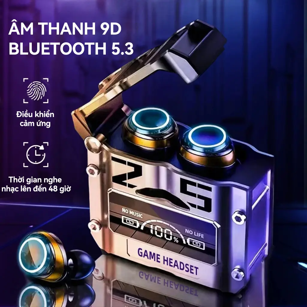 Tai nghe inpods  không dây Bluetooth 5.0 trong tai với độ trung thực cao, mang theo micrô để hỗ trợ cuộc gọi, điều khiển cảm ứng