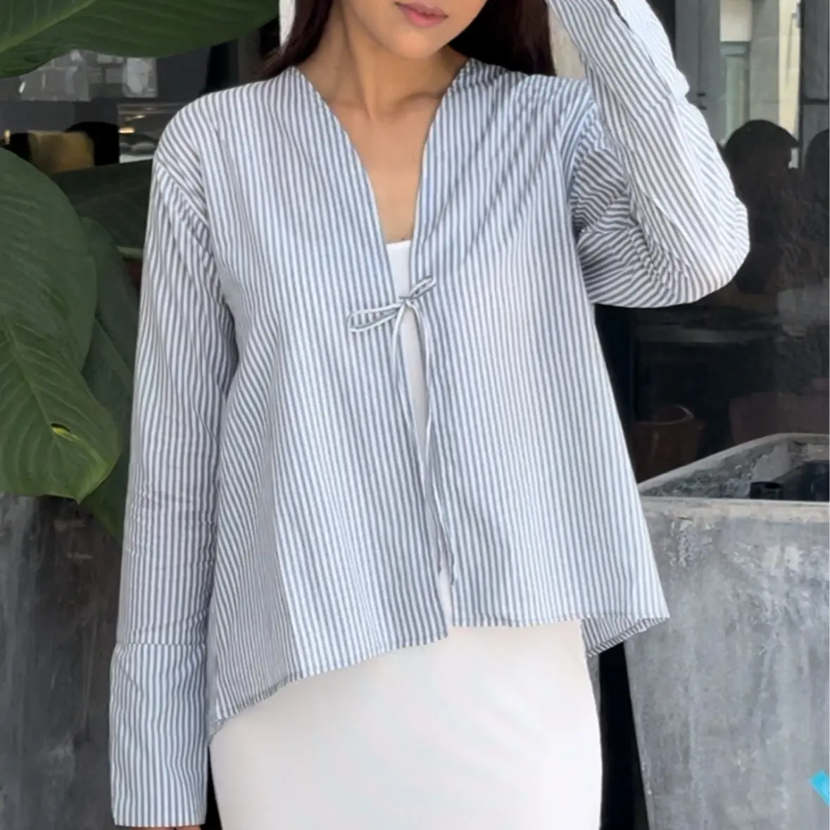 Thalia Cropped Cardigan Top