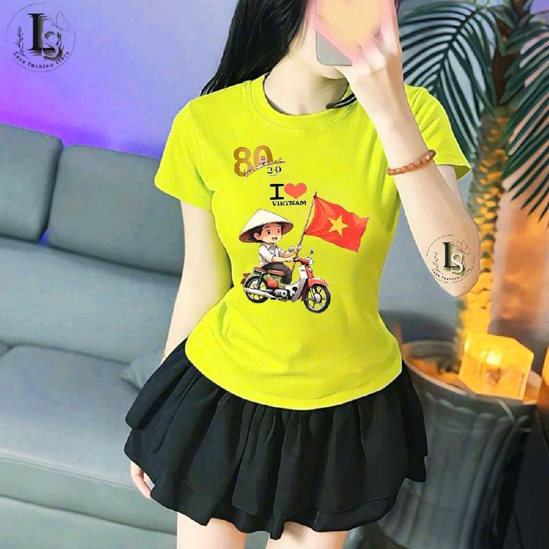Áo Thun Babytee Borip In Hình "Xe Máy Cờ Việt Nam" Tay Ngắn Cổ Tròn Nhiều Màu Sắc Form Basic Dáng Dài Ôm Body Nữ Women Ao Thun Nữ Mặc Hè Áo Nữ Xinh Áo Rẻ Áo Phông Nữ Ôm Body Áo Bó Babytee Áo Kiểu Độc Lạ Đẹp aothun phoico b muahe bl bbt áocổtim vss hot