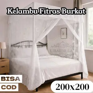Kelambu Jumbo 200x200 Bahan Burkat Premium Tebal Amanah & Terpercaya Tenda Lipat Ukuran Jumbo Perlindungan Maksimal