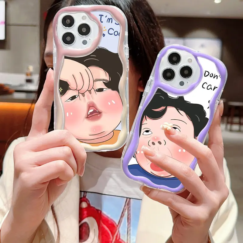 For Infinix NOTE 7 Hot 8 9 Pro LITE 9 10 11 PLAY Smart 5 6 Plus 7  Casing Ponsel  Pola Ekspresi lucu  Soft case Cover +Bear Lanyard 1