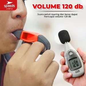 SPEEDS Peluit Wasit Pluit Treble Whistle Olahraga Periwitan Sport 120db Handle Grip Jari Anti Slip 007-13
