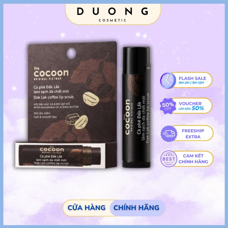 Tẩy da chết môi Cocoon Cà phê Đắk Lắk làm sạch da chết dưỡng môi mềm mịn 5g