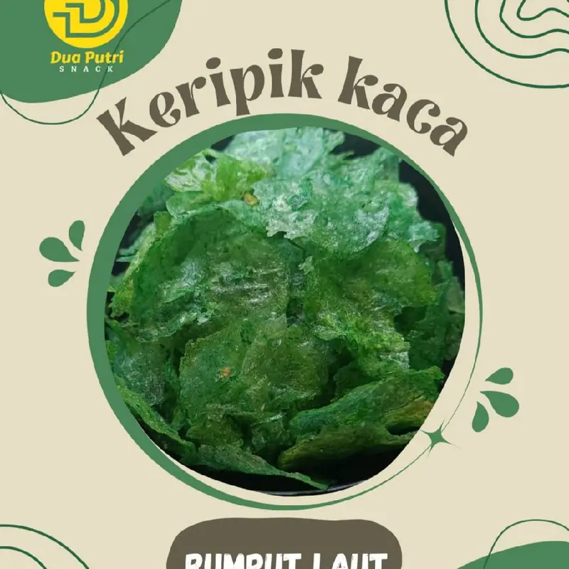 KERIPIK KACA RASA RUMPUT LAUT kripca beledag Snack Food Kripik cemilan kering Kripik keripik kaca well 0