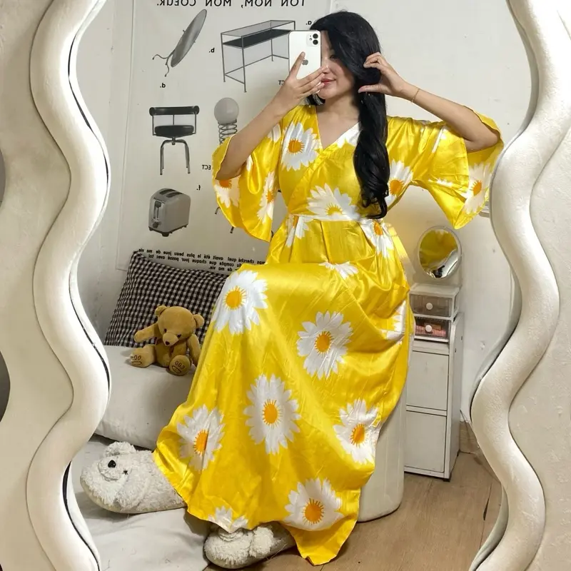 Sapasara - Daster Rayon Kimono Panjang Kain Rayon LD 110 Busui Friendly Etalase 4 6