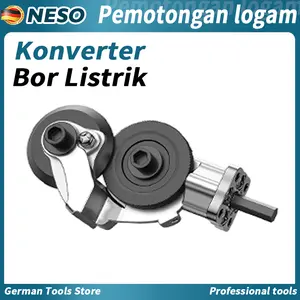 Neso German tools Adapter Drill Plate Cutter Alat (COD) Adaptor Bor Pemotong Seng Potong Gunting Plat Besi Lembaran Logam converter bor jadi gunting