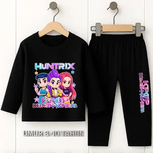 KPOP DEMON HUNTER SETELAN BAJU TIDUR ANAK PREMIUM PREMIUM LENGAN PANJANG CELANA PANJANG UMUR 3 TAHUN - 10 TAHUN Fashion Anak OUTFIT ANAK BAJU ANAK