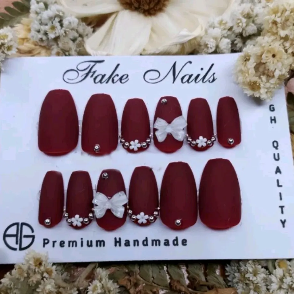 Ready!!! Kuku Palsu Matte + Gratis Lem Gel// Kuku Palsu Dove Murah//Kuku Palsu Doff Cantik