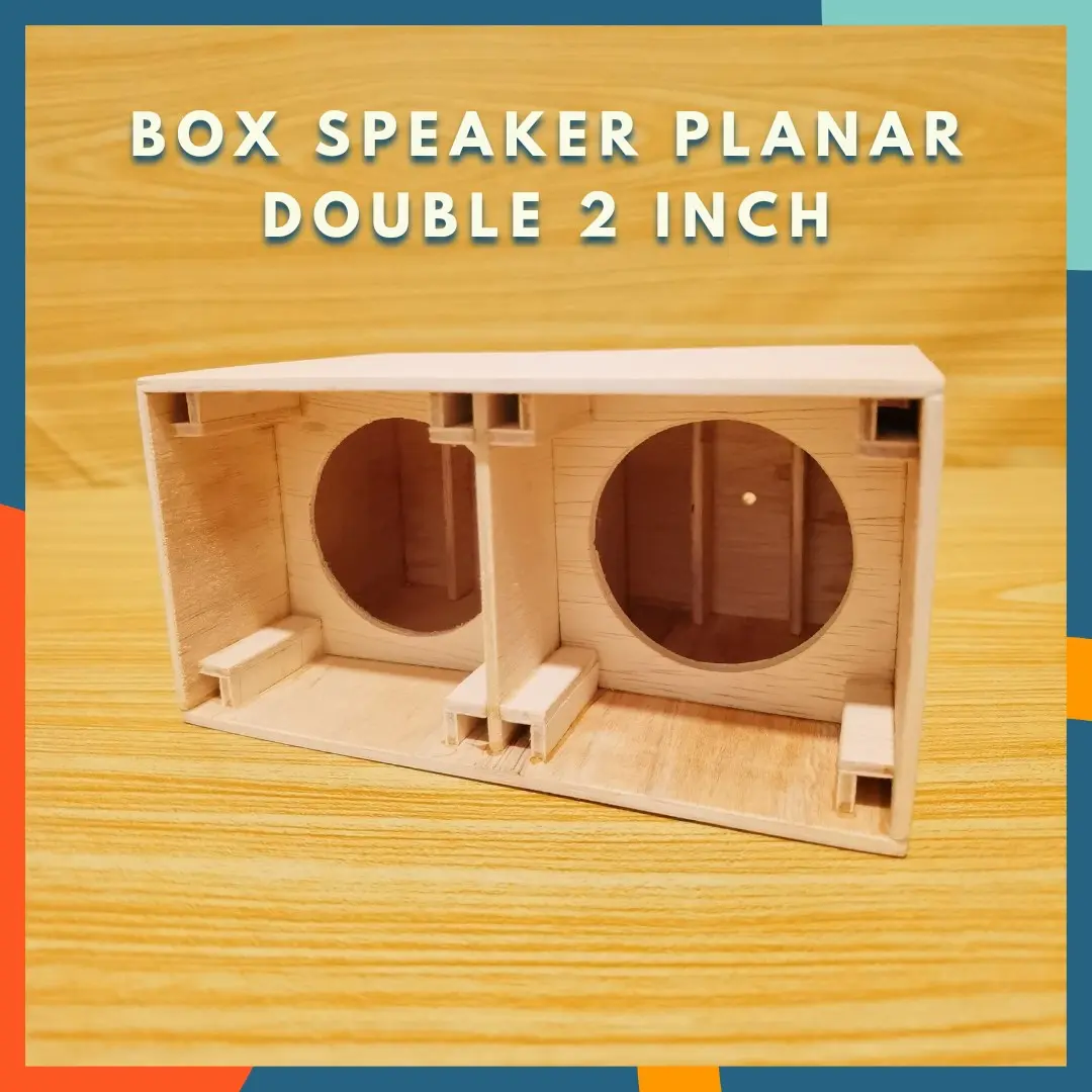 BOX SPEAKER PLANAR 2 INCH DOUBLE BOK MINIATUR SOUND BREWOG AUDIO