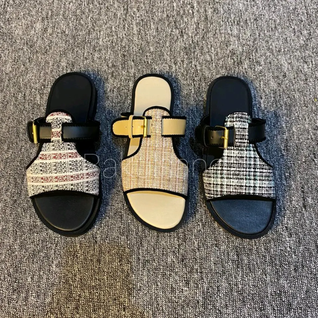 Sandal sloup Assoka 2 variasi gesper Kasual Wanita